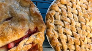 fruit pies with double crusts